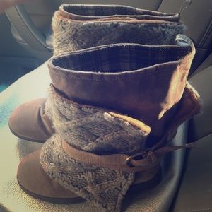 Muk luk brown boots